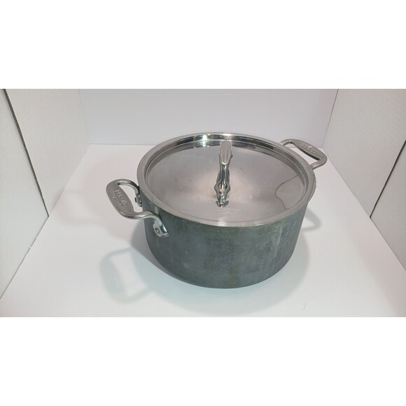 All-clad  3 (1/2) Quart Double Handle Pot With Lid Made USA - Picture 1 of 10